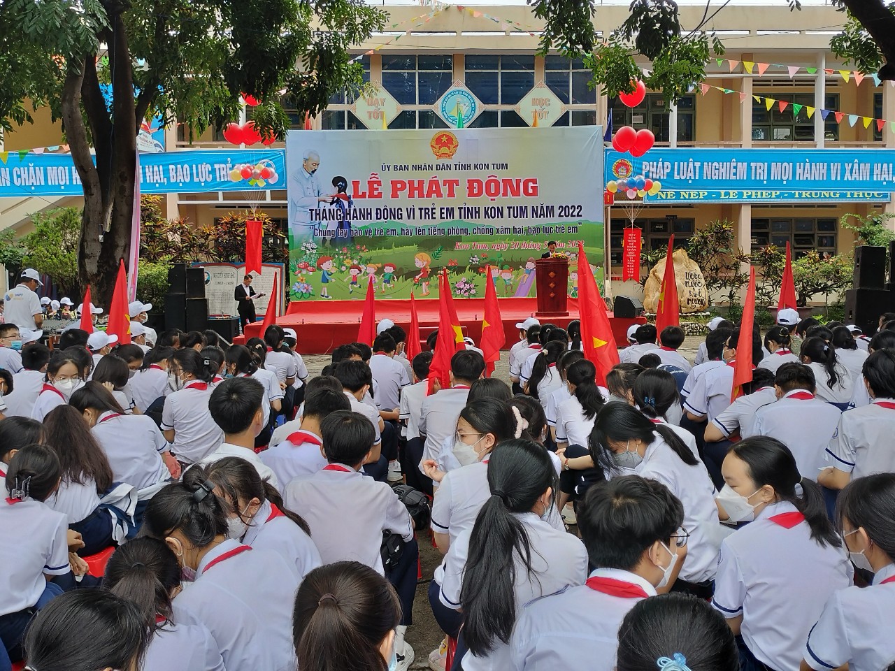 Lễ phát động Tháng hành động vì trẻ em Kon Tum năm 2022